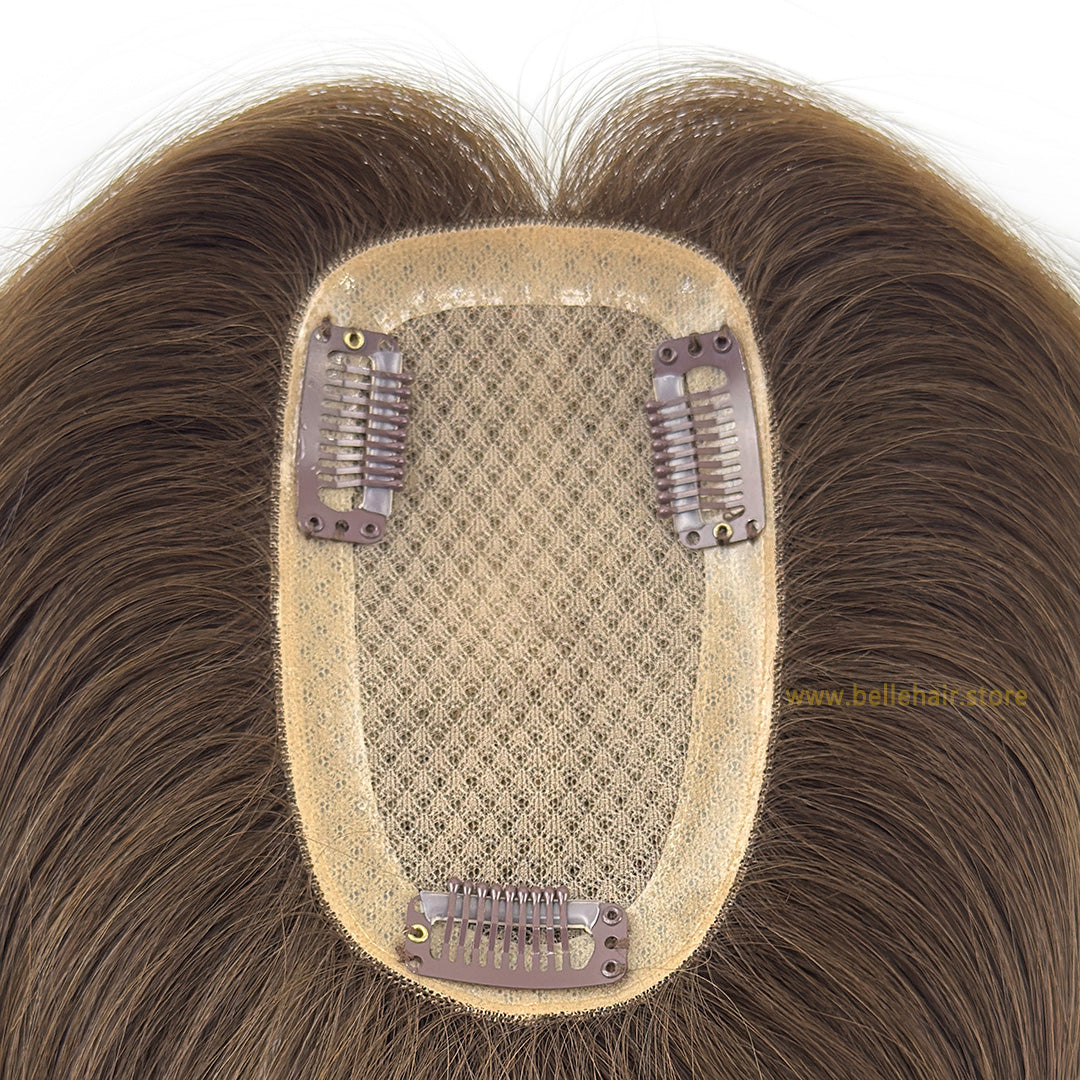 #2 Dark Brown 3*5 Inch Silk Base Topper
