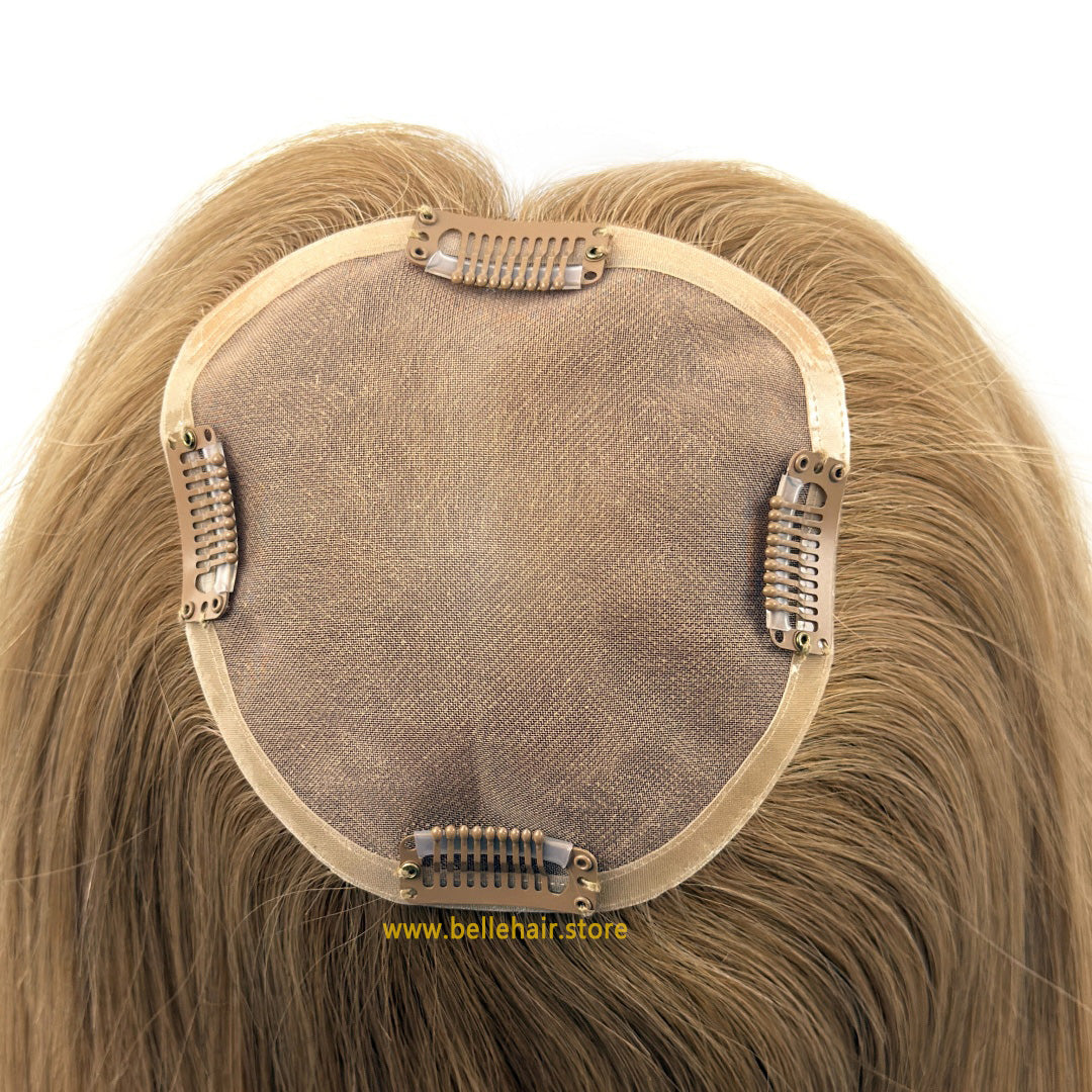 #8 Light Golden Brown 5*5 Inch Mono Topper
