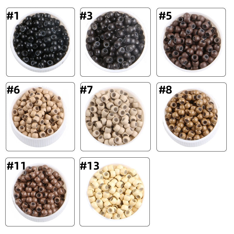 1000pcs 3mm Copper Silicone Nano Rings