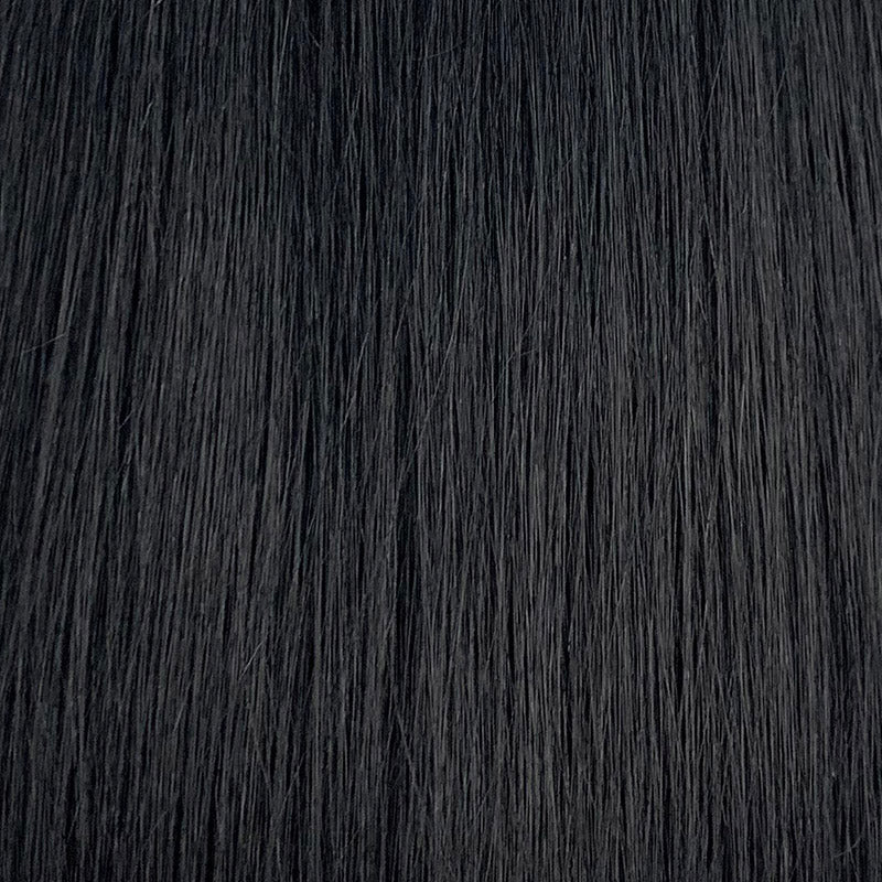 #1 Jet Black Wave & Curly Butterfly Weft