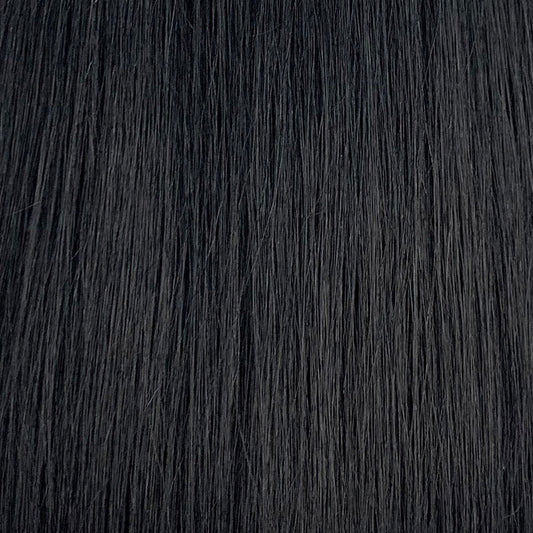 #1 Jet Black Wave & Curly Butterfly Weft