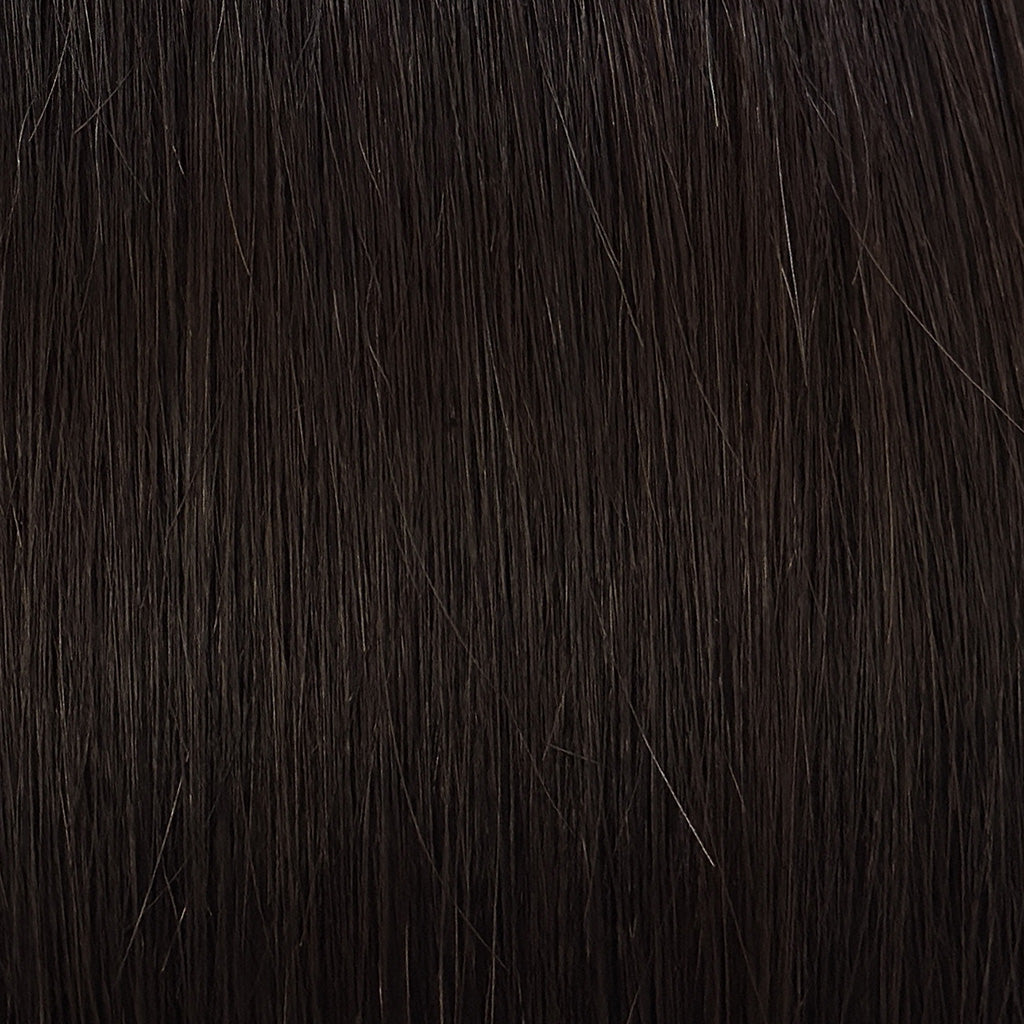 #2A Darkest Brown Wave & Curly Butterfly Weft