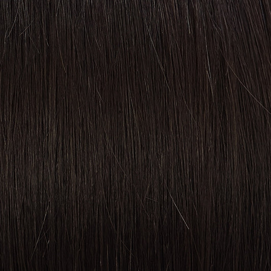 #2A Darkest Brown Wave & Curly Butterfly Weft