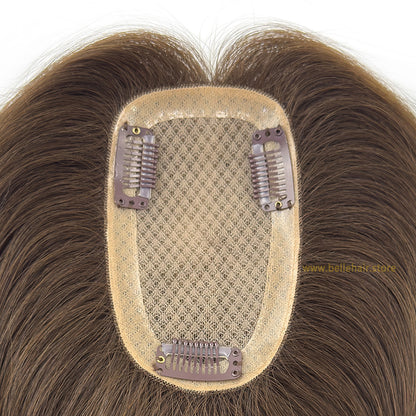 #2 Dark Brown 3*5 Inch Silk Base Topper