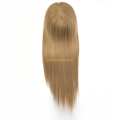 #6 Light Brown 3*5 Inch Silk Base Topper