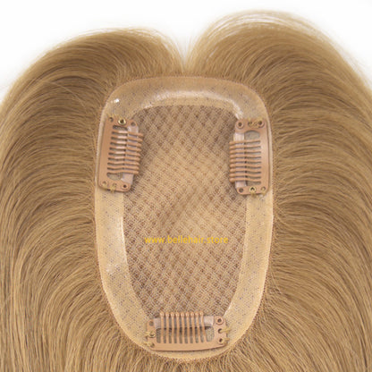 #6 Light Brown 3*5 Inch Silk Base Topper