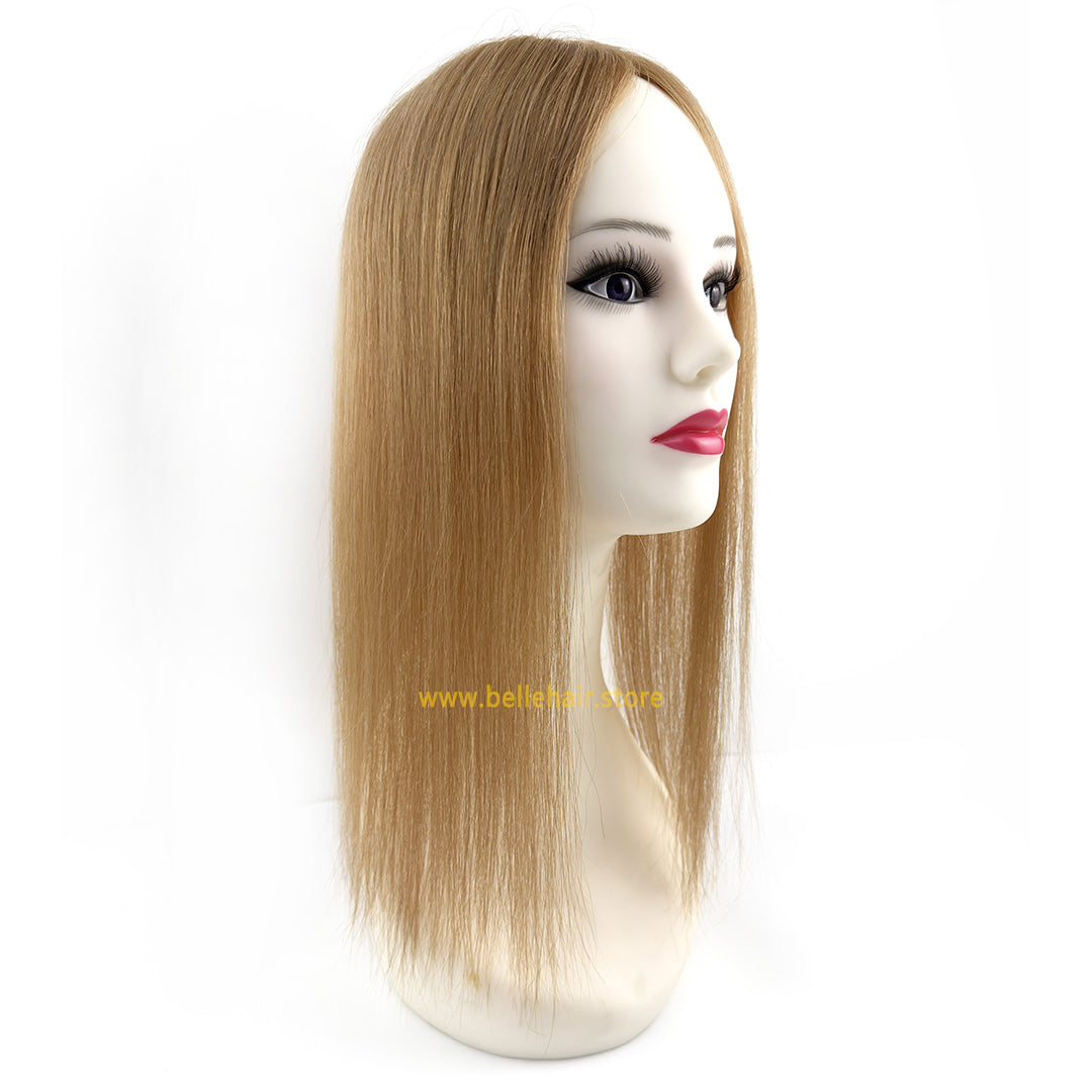 #8 Light Golden Brown 3*5 Inch Silk Base Topper