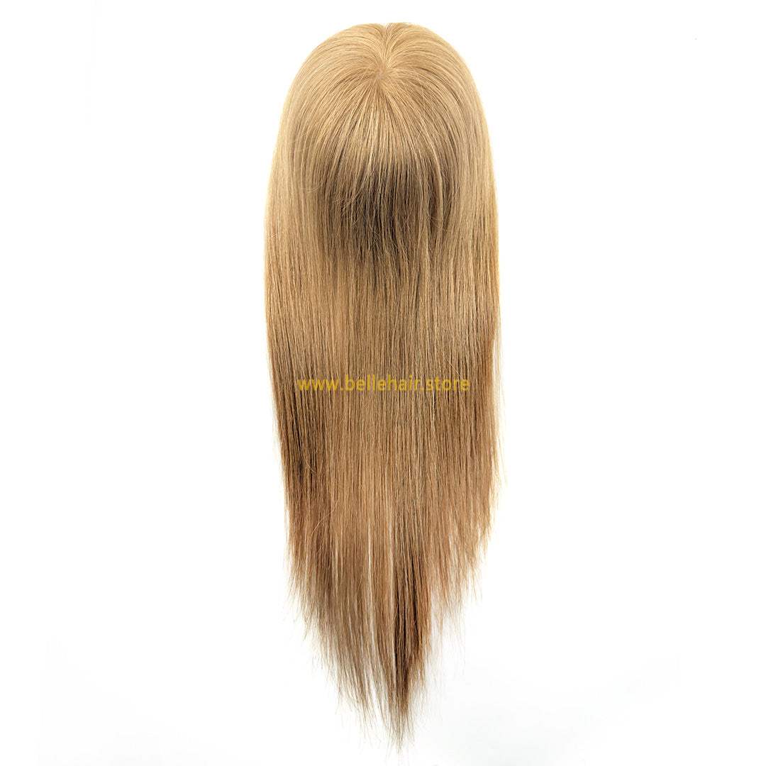 #8 Light Golden Brown 3*5 Inch Silk Base Topper