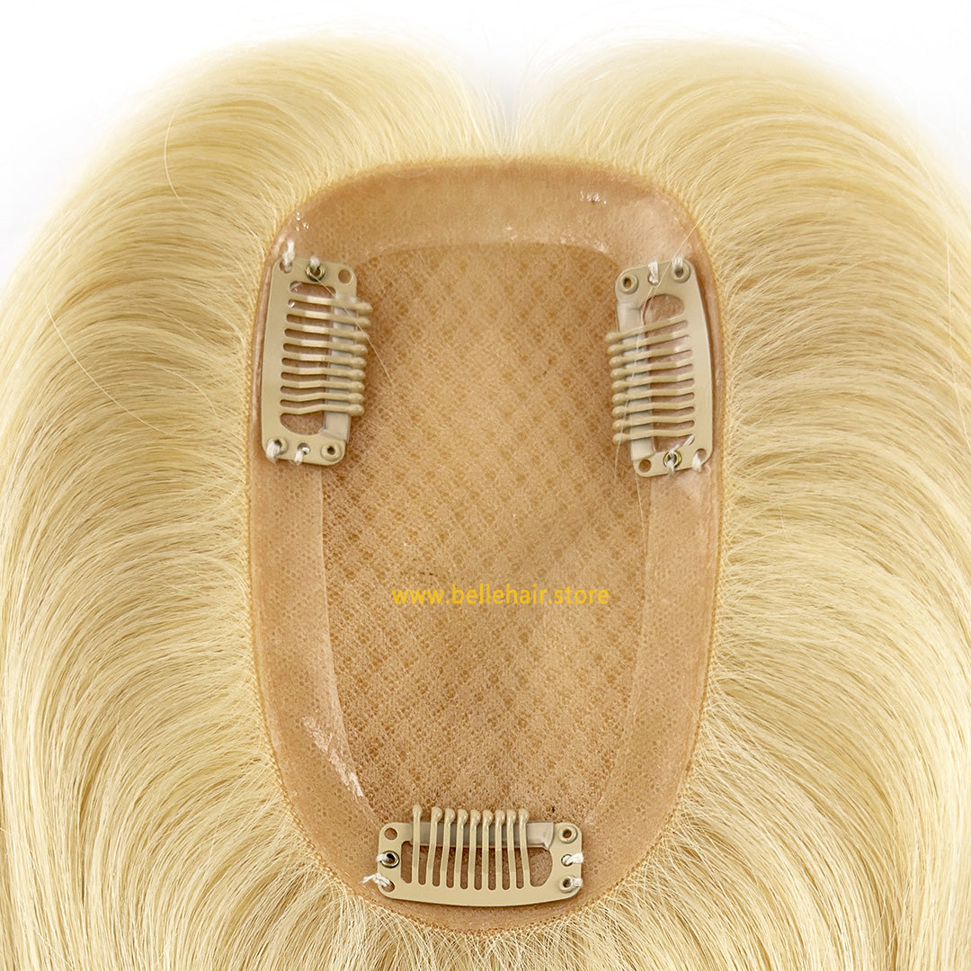 #613 Beach Blonde 3*5 Inch Silk Base Topper