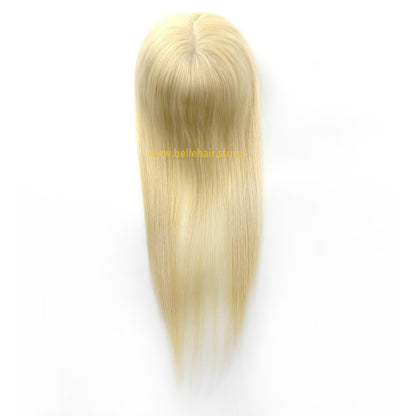 #1001 Light Platinum Blonde 5*5 Inch Mono Topper