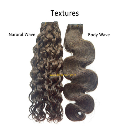 #4 Chocolate Brown Wave & Curly Butterfly Weft