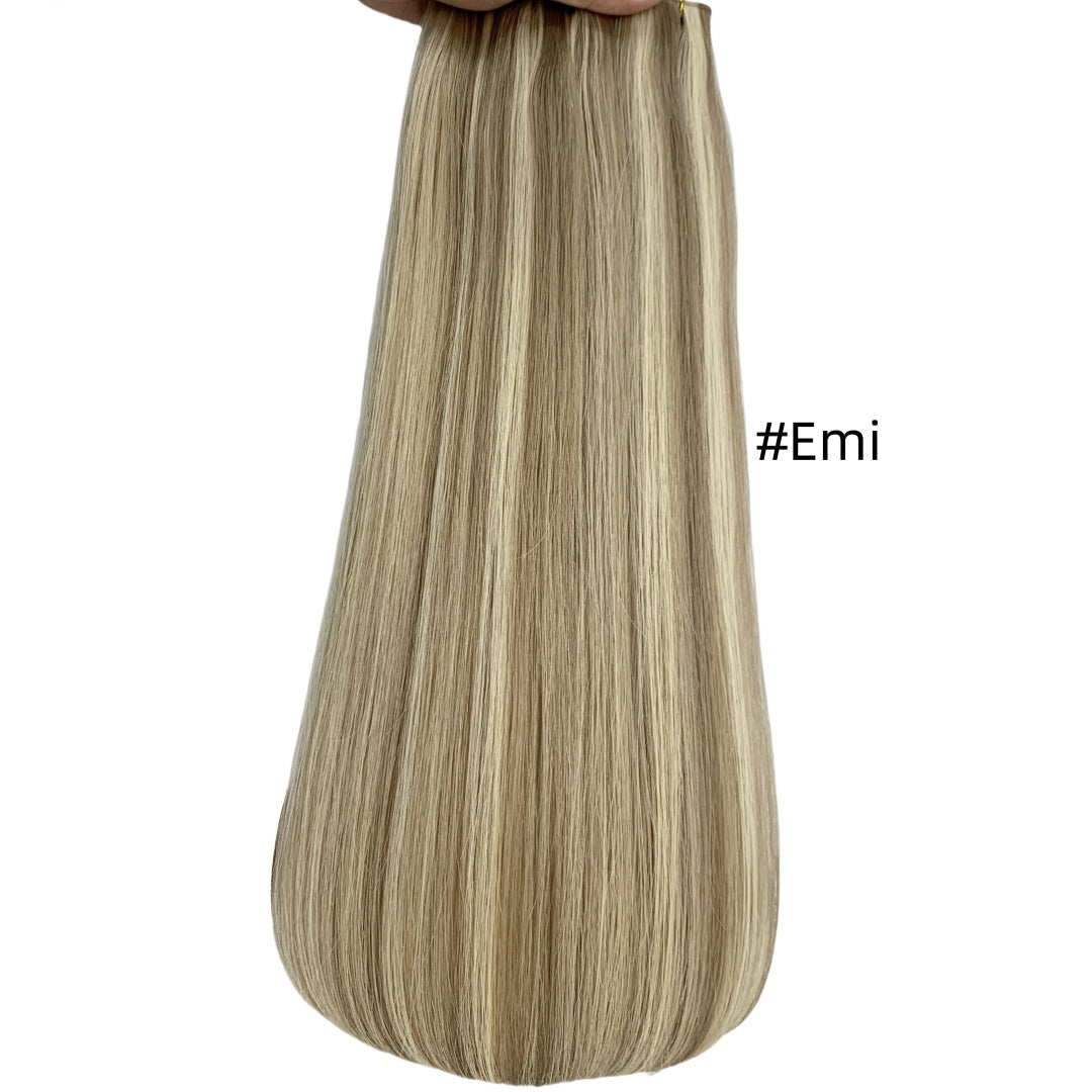 Russian Virgin Remy Hair Machine Volume  Weft (100gram)