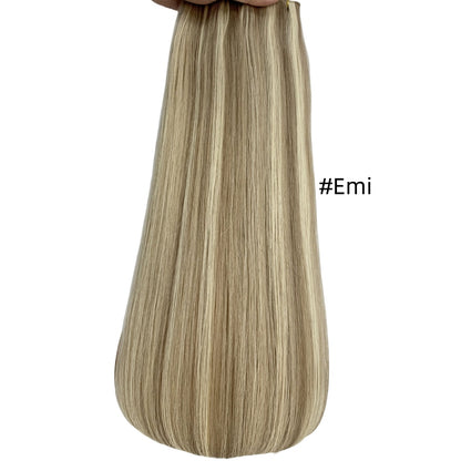 Russian Virgin Remy Hair Machine Volume  Weft (100gram)
