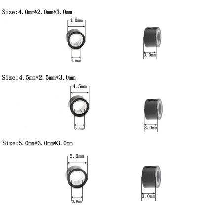 1000pcs Pre-Loaded Aluminum Silicone Lined Bead
